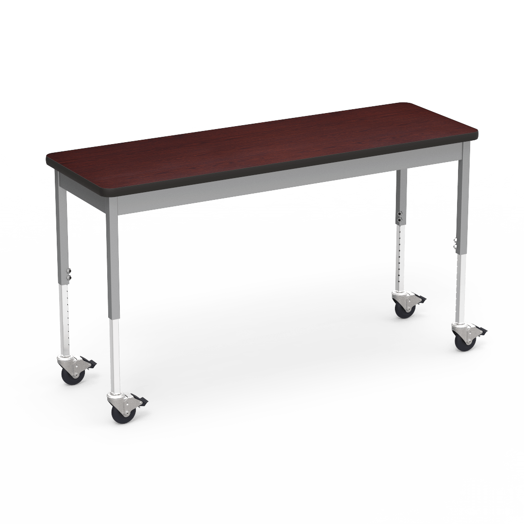 Virco 6800 Series Multi-Purpose Table w/Caster - 20"W x 60"L x 24"-34"H - SchoolOutlet