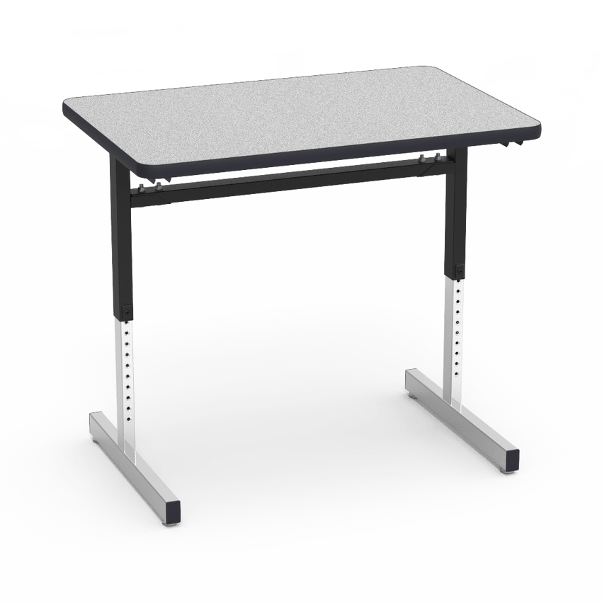 Virco 872436 - 8700 Series Computer Table - Rectangular 24" x 36", 1 1/8" Thick Laminate Top, Height Adjusts 22" - 30" - SchoolOutlet