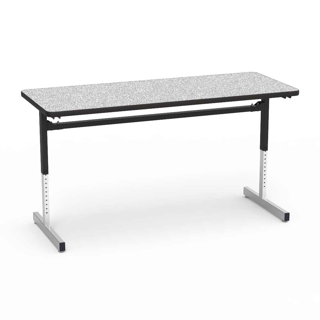 Virco 872460 - Table, 8700 series, computer table, cantilever leg, 24" x 60" x 1-1/8" high - SchoolOutlet