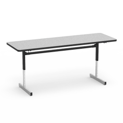 Virco 872472 -  Table, 8700 series, computer table, cantilever leg, 24" x 72" x 1-1/8" high