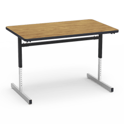Fuerza 873048 - 8700 Series, Computer Table, Rectangular 30" x 48", 1 1/8" Thick Laminate Top, Height Adjusts 22" - 30"