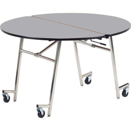 Virco MT48R - Mobile Cafeteria Table - T-mold Edge - 48" Dia (Virco MT48R) - SchoolOutlet