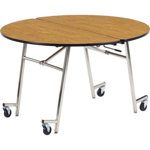 Virco MT48R - Mobile Cafeteria Table - T-mold Edge - 48" Dia (Virco MT48R) - SchoolOutlet