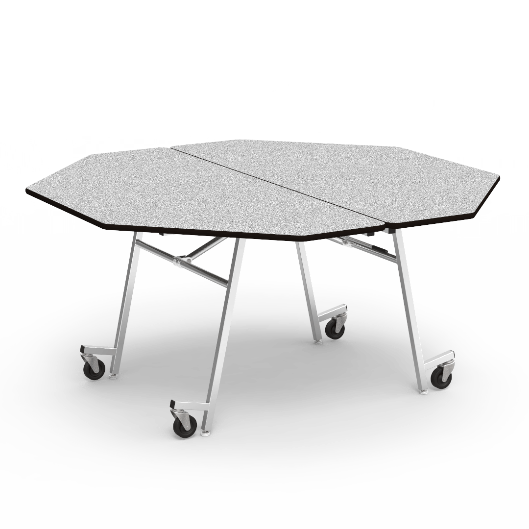 Virco MT60OCT - Octagonal Mobile Cafeteria Table - T-mold Edge - 60" Dia (Virco MT60OCT) - SchoolOutlet