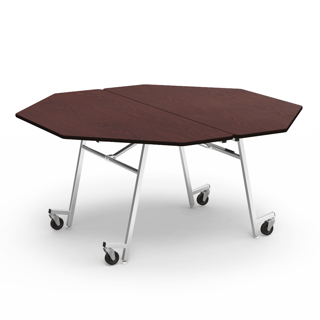 Virco MT60OCT - Octagonal Mobile Cafeteria Table - T-mold Edge - 60" Dia (Virco MT60OCT) - SchoolOutlet