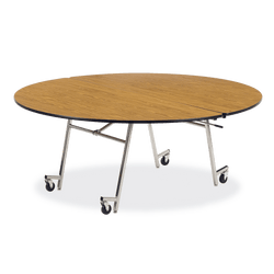 Virco MT72R - Round Mobile Folding Cafeteria Table - T-mold Edge - 72" Dia (Virco MT72R)