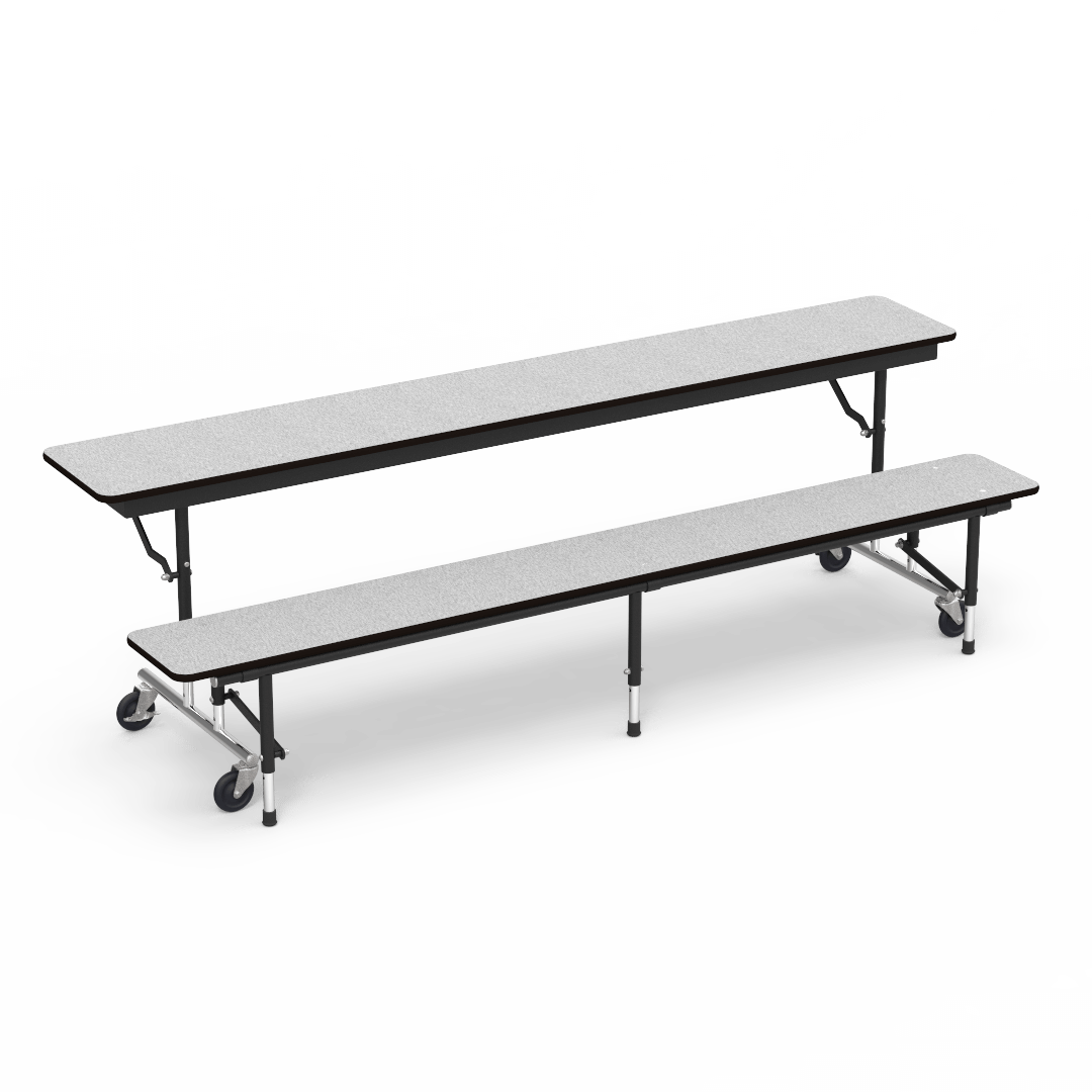 Virco MTC8 - 8 Foot Convertible Bench Table - T-mold Edge (Virco MTC8) - SchoolOutlet