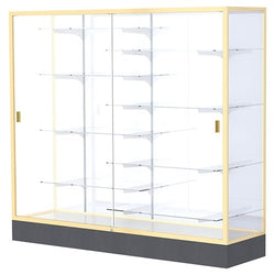 Waddell Colossus 2605 Floor Case w/ Plaque Back & Anodized Aluminum Frame - 72"W x 66"H x 20"D(Waddell WAD-2606-PB)