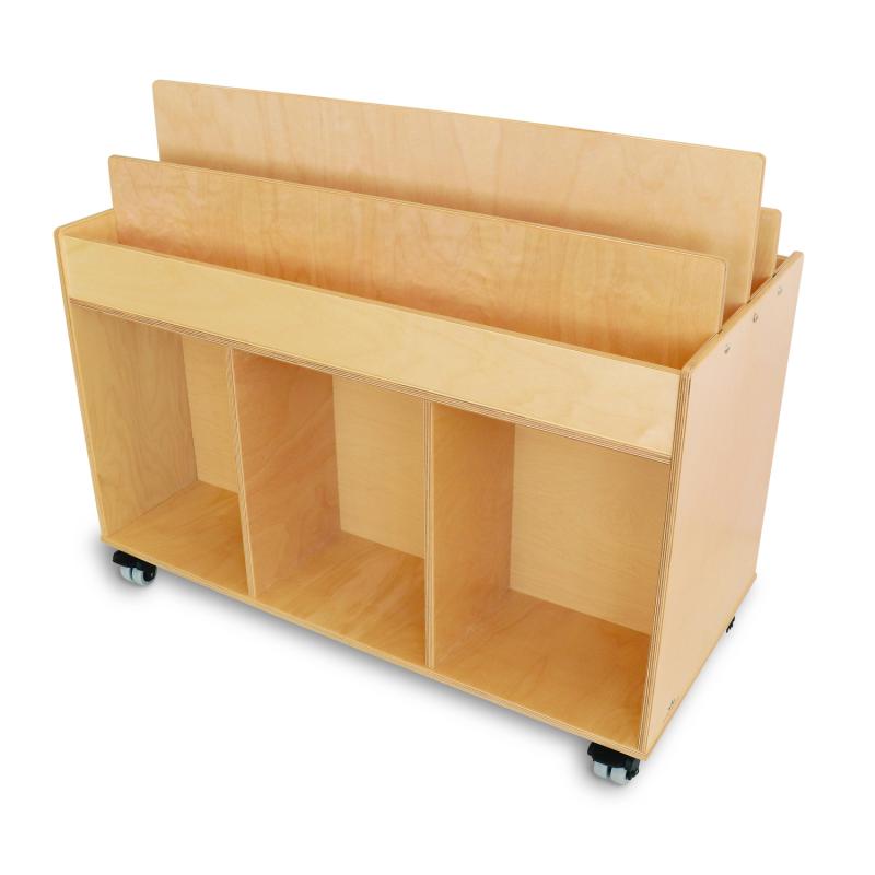 Whitney Brothers Mobile Book Storage Island (Whitney Brothers WHT-WB0383) - SchoolOutlet
