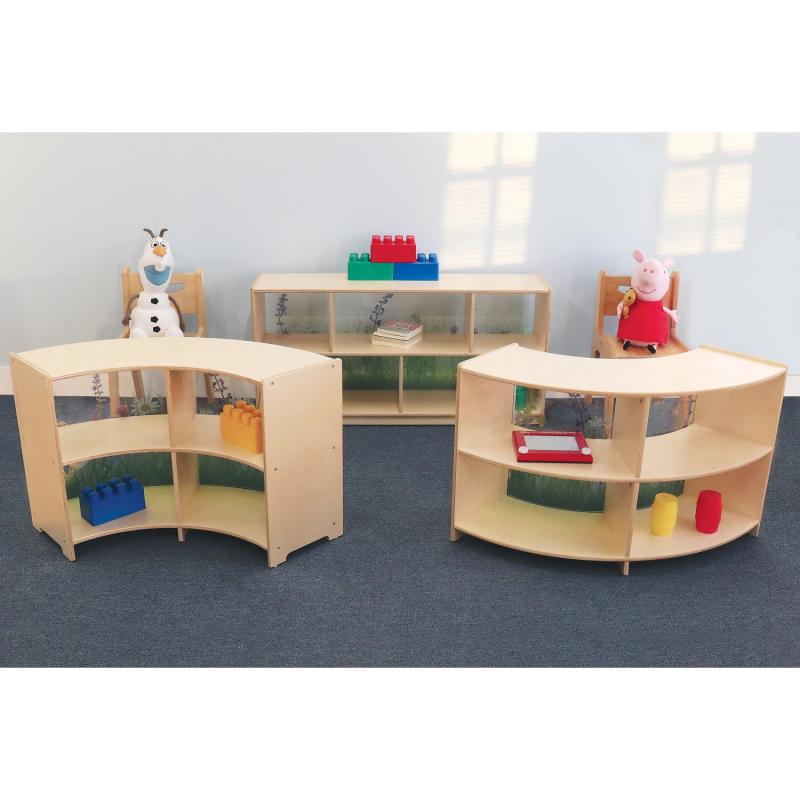 Whitney Brothers Nature View Curve Out Cabinet 24"H (WHT-WB0438) - SchoolOutlet