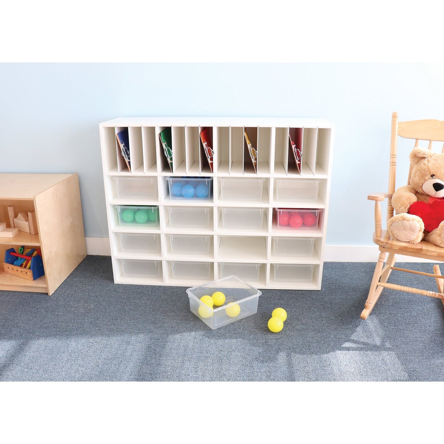 Whitney Brothers Whitney White Cubby Organizer Cabinet(Whitney Brothers WHT-WB0664) - SchoolOutlet