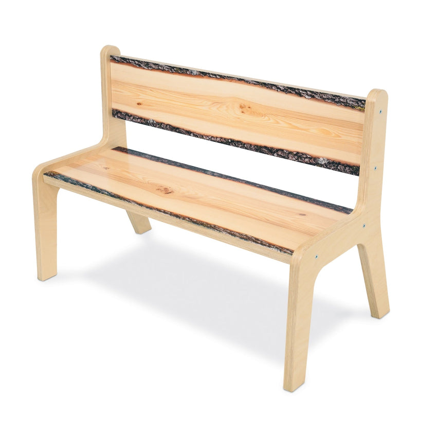 Whitney Brothers Nature View Live Edge Bench 12" Height - SchoolOutlet