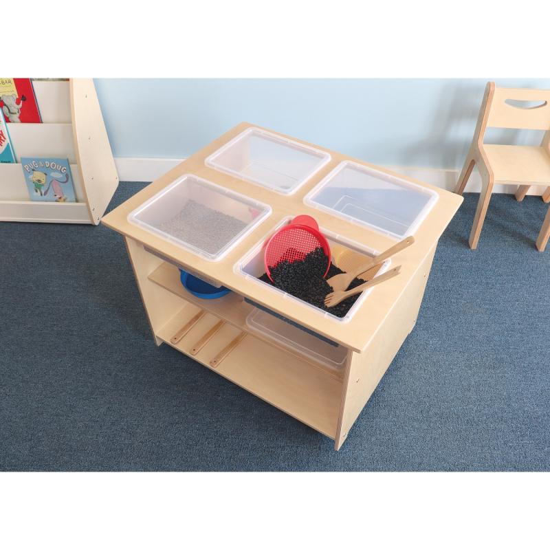 Whitney Brothers Mobile Sensory Table With Trays And Lids (Whitney Brothers WHT-WB1775) - SchoolOutlet