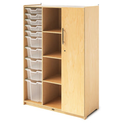 Whitney Brothers Teachers Wardrobe With Trays and Locking Door(Whitney Brothers WHT-WB1810)