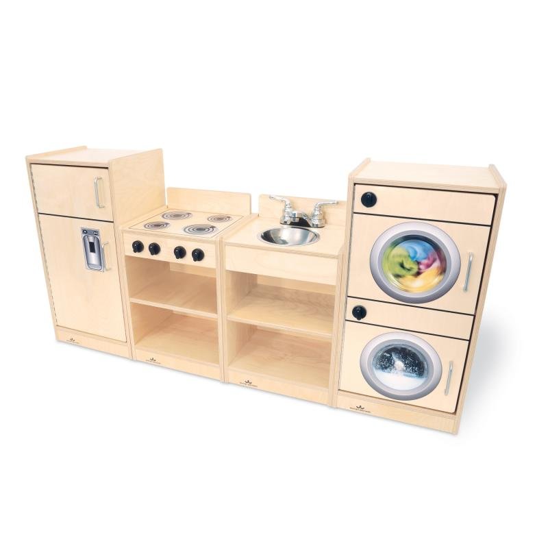 Whitney Brothers Let's Play Toddler Kitchen Ensemble - Natural - SchoolOutlet