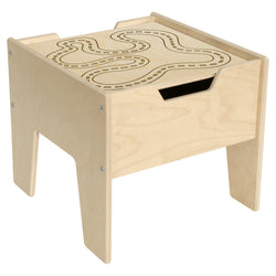 Wood Designs Contender 2-N-1 Activity Table with LEGO® Compatible Top - (C991300)