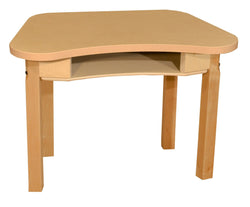 Wood Designs Synergy 18" x 30" High Pressure Laminate Desk with Hardwood Legs- 14" - (HPL1830DSKC14)