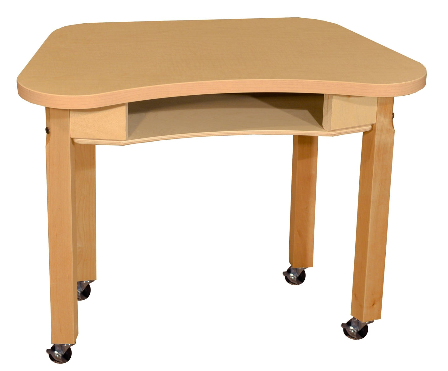 Wood Designs Synergy 18" x 30" High Pressure Laminate Desk with Hardwood Legs- 14" - (HPL1830DSKC14) - SchoolOutlet