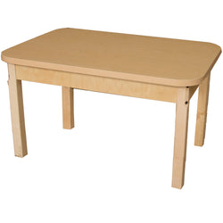 Wood Designs 24" x 36" Rectangle High Pressure Laminate Table with Hardwood Legs- 14" - (HPL243614)