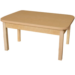 Wood Designs 24" x 48" Rectangle High Pressure Laminate Table with Hardwood Legs- 14" - (HPL244814)