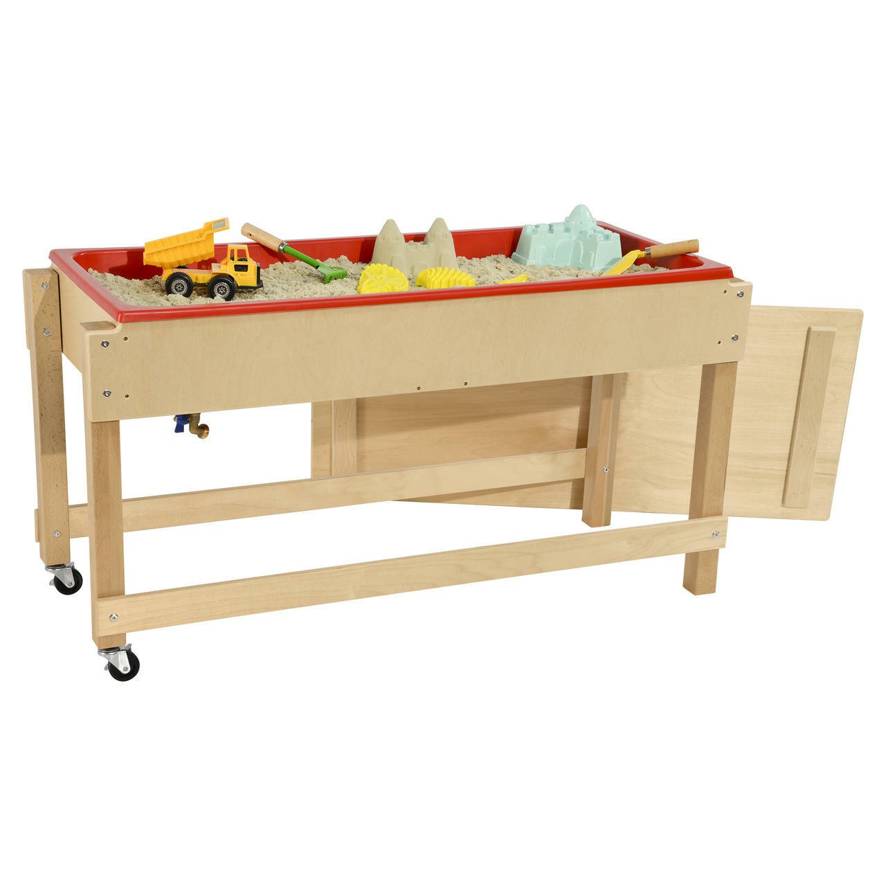 Wood Designs Sand and Water Table with Lid/Shelf - (11810) - SchoolOutlet