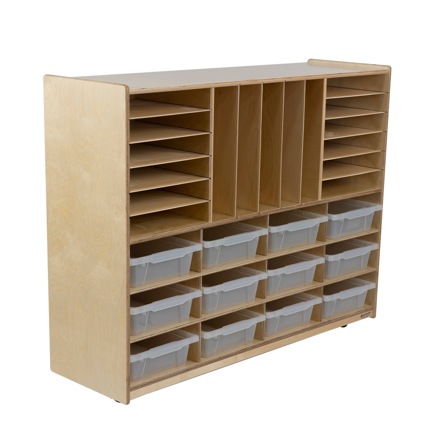 Wood Designs Multi-Storage for 12 Trays - 36"H x 48"W - SchoolOutlet