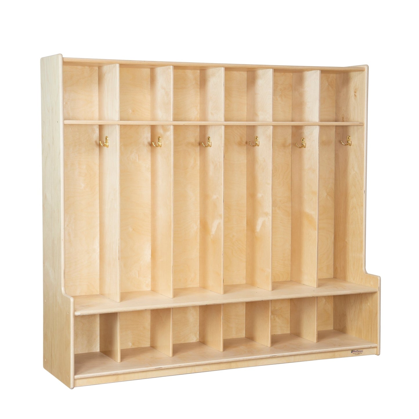 Wood Designs 6 Section Seat Locker - (WD51006) - SchoolOutlet