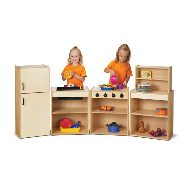 Young Time Play Kitchen 4 Piece Set - Ready-to-Assemble (Young Time YOU-7080YT) - SchoolOutlet