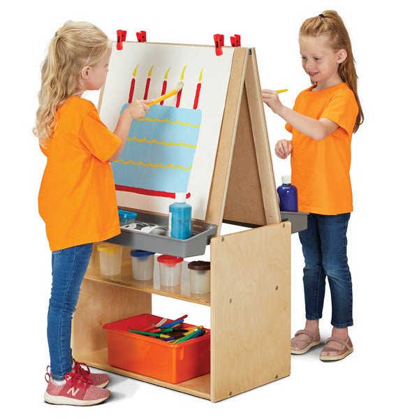Young Time 2 Station Art Center - Ready-to-Assemble (Young Time YOU-7092YT) - SchoolOutlet