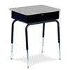 Virco 785 Desk, Metal Book Box