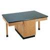 Diversified Woodcrafts Four-Student Science Table w/ Storage