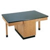 Diversified Woodcrafts Four-Student Science Table w/ Storage