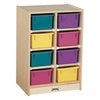 Jonti-CraftBaltic Birch Eight-Tray Mobile Storage Unit