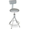 National Public Seating 6500 Series Heavy-Duty Swivel Stools with Backrest