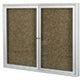 MoorecoEnclosed Indoor Bulletin Board - 2 Door