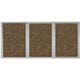 MoorecoEnclosed Indoor Bulletin Board - 3 Door