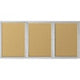 MoorecoEnclosed Outdoor Bulletin Board - 3 Door