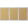 MoorecoEnclosed Outdoor Bulletin Board - 3 Door