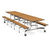 VircoBench Style Mobile Cafeteria Tables