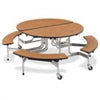 Virco Round Mobile Bench Table