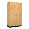 Diversified WoodcraftsTall Wood Storage Cabinet w/ Oak Doors