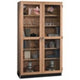 Diversified WoodcraftsTall Wood Storage Cabinet w/ Glass Doors
