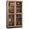 Diversified WoodcraftsTall Wood Storage Cabinet w/ Glass Doors