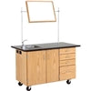 Diversified WoodcraftsMobile Science Desk w/ Storage