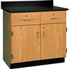 Diversified Woodcrafts Base Cabinet Casework with a black top on a white background