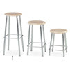 Virco 121 Series Stools with Hard Plastic Seat