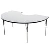 AmTabHalf Round Whiteboard / Markerboard Tables - SchoolOutlet