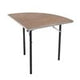 AmTabQuarter Round Folding Table - Stained and Sealed
