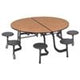 AmTabRound Mobile Stool Cafeteria Table