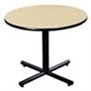 AmTabRound Pedestal Cafe Table on a white background